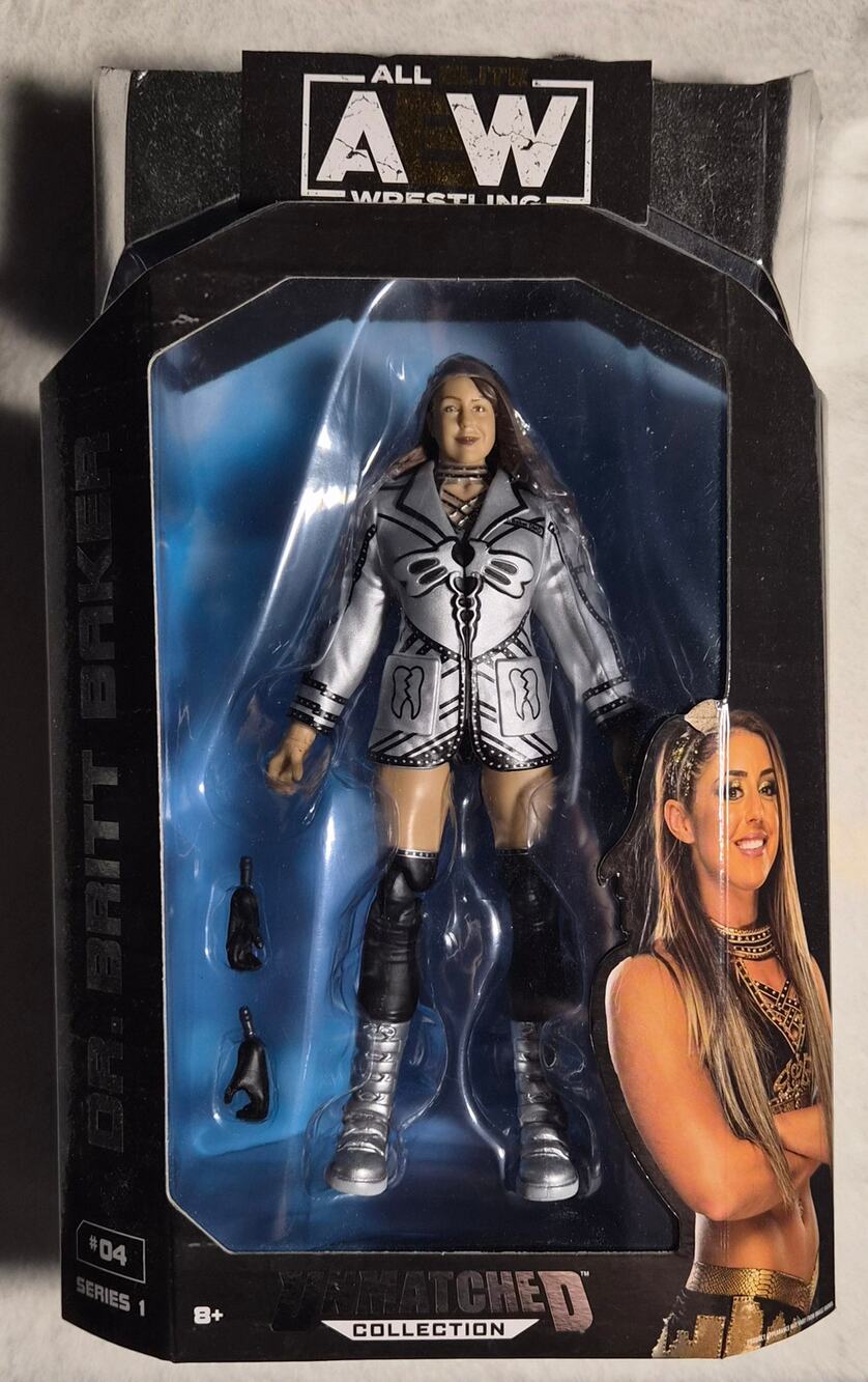 Jazwares AEW Wrestling Unrivaled Series 1 Dr. Britt Baker D.M.D. Figure #04 NEW